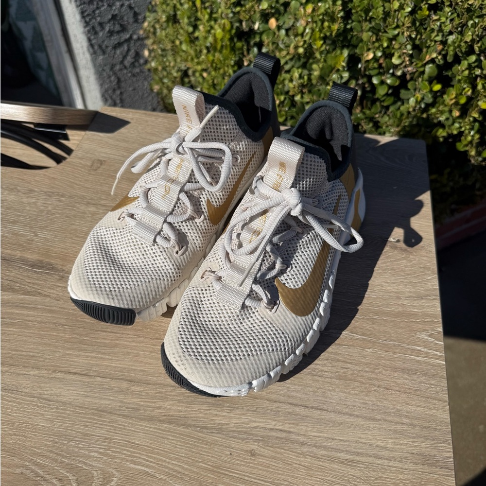 Nike Athletic Shoes - Cream and Gold